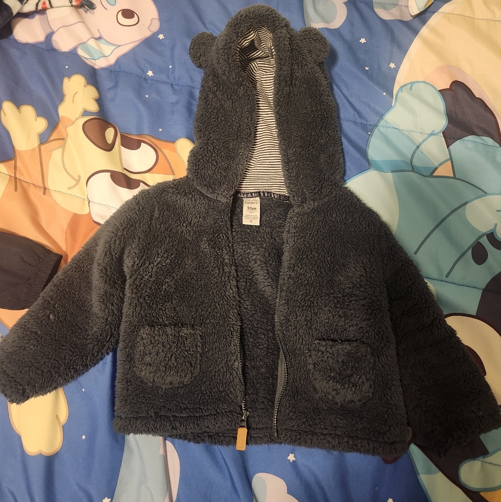 Carter's teddy bear sweatshirt 18M